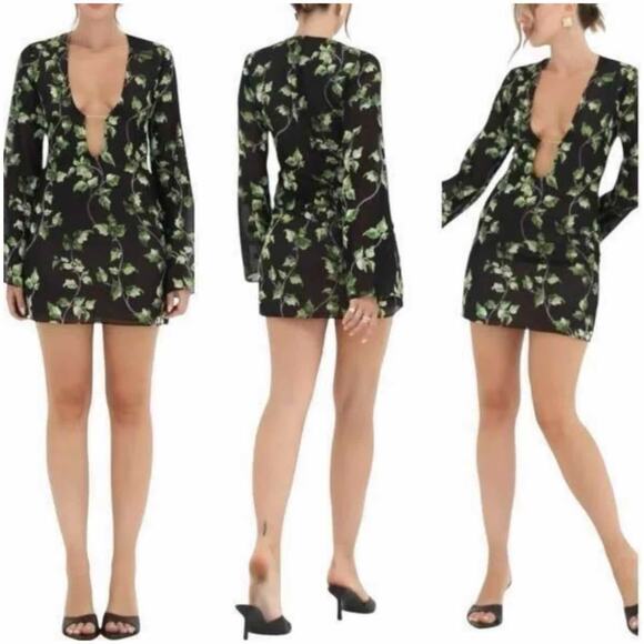 Rumored Sterling Mini Night Out Dress Size Small Envy - Picture 9 of 11